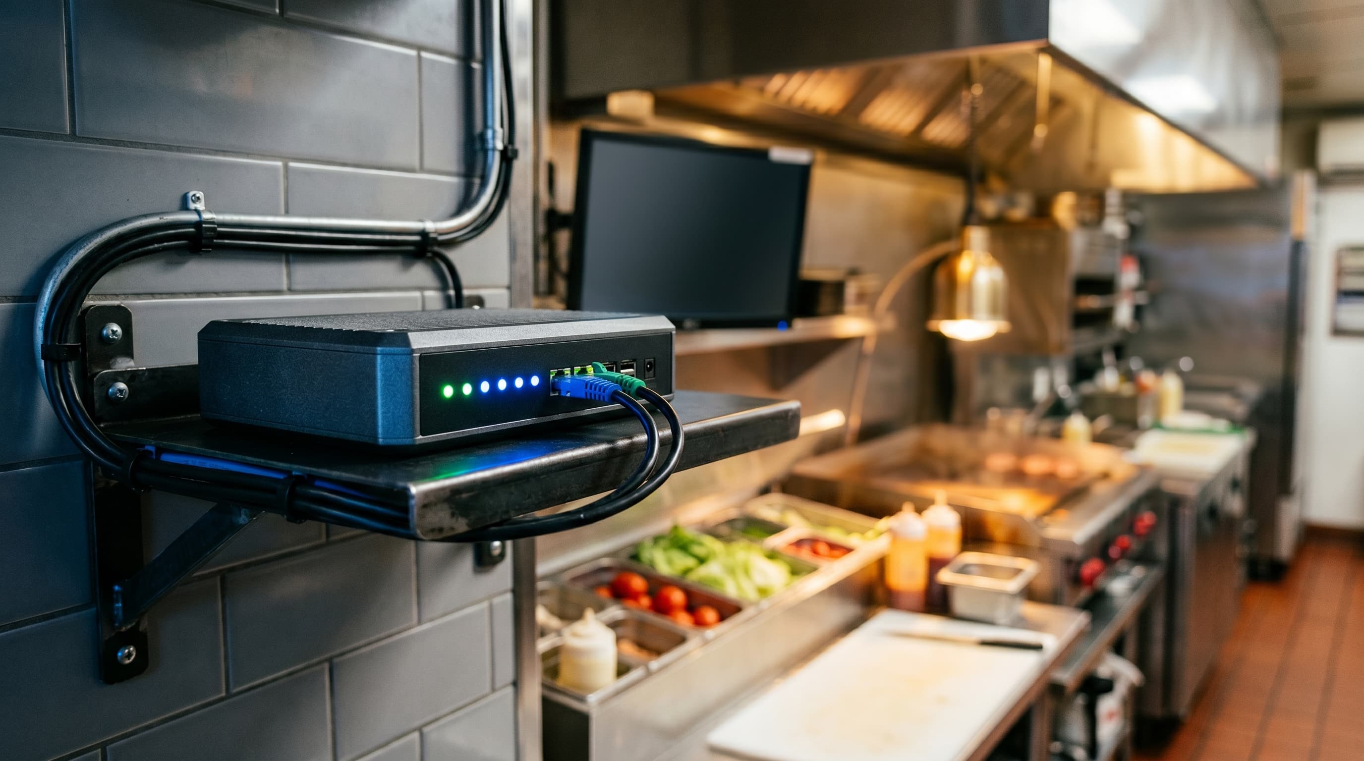 Edge appliance in a QSR back-of-house
